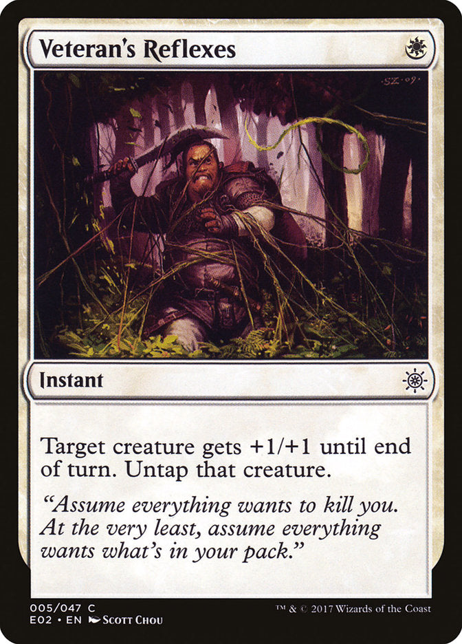Veteran's Reflexes [Explorers of Ixalan] | Gate City Games LLC