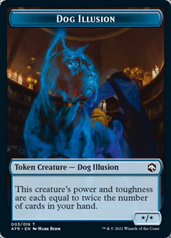 Dog Illusion // Boo Double-Sided Token [Dungeons & Dragons: Adventures in the Forgotten Realms Tokens] | Gate City Games LLC