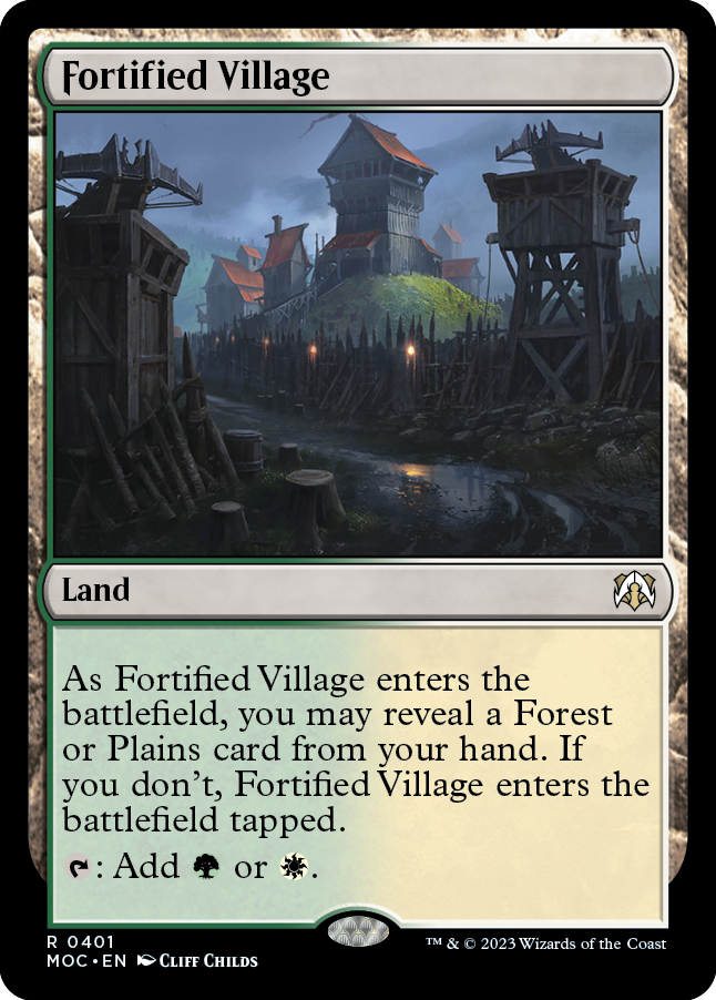 Fortified Village [March of the Machine Commander] | Gate City Games LLC