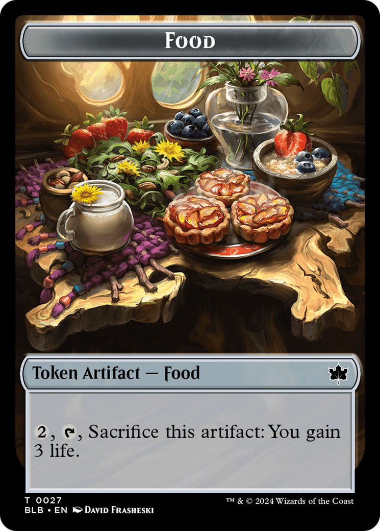 Food // Bushy Bodyguard Double-Sided Token [Bloomburrow Tokens] | Gate City Games LLC