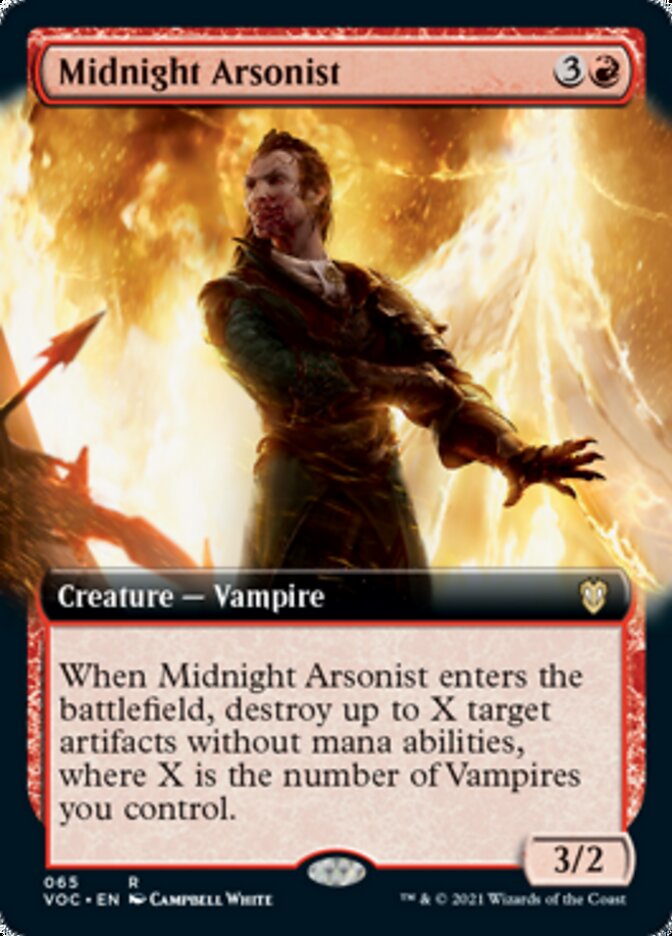 Midnight Arsonist (Extended Art) [Innistrad: Crimson Vow Commander] | Gate City Games LLC
