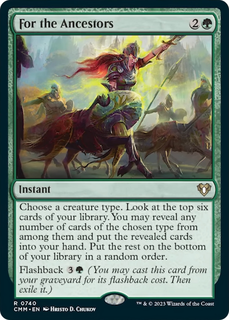 For the Ancestors [Commander Masters] | Gate City Games LLC