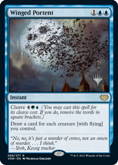 Winged Portent (Promo Pack) [Innistrad: Crimson Vow Promos] | Gate City Games LLC