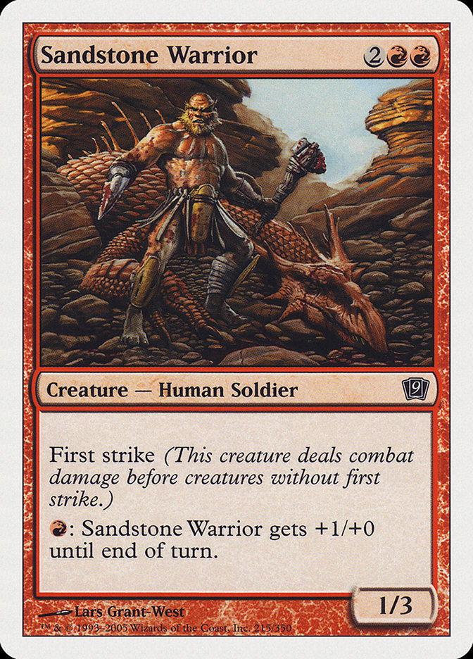 Sandstone Warrior [Ninth Edition] | Gate City Games LLC