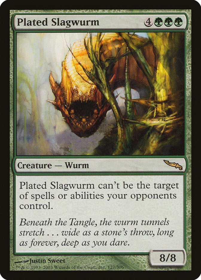 Plated Slagwurm [Mirrodin] | Gate City Games LLC