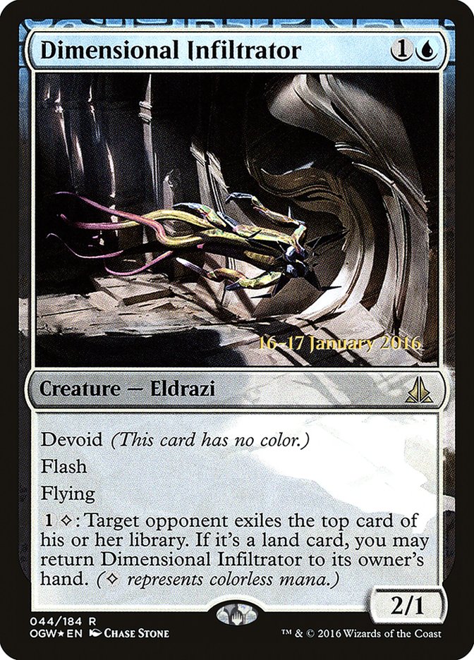 Dimensional Infiltrator [Oath of the Gatewatch Prerelease Promos] | Gate City Games LLC