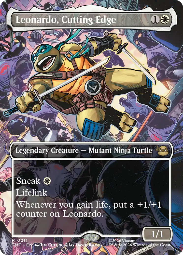 Leonardo, Cutting Edge (Borderless) [Teenage Mutant Ninja Turtles] | Gate City Games LLC