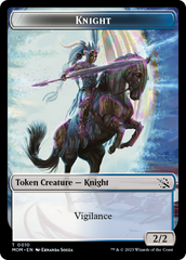 Monk // Knight Double-Sided Token [March of the Machine Tokens] | Gate City Games LLC
