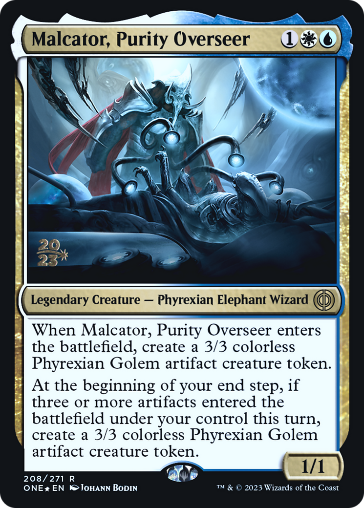 Malcator, Purity Overseer [Phyrexia: All Will Be One Prerelease Promos] | Gate City Games LLC