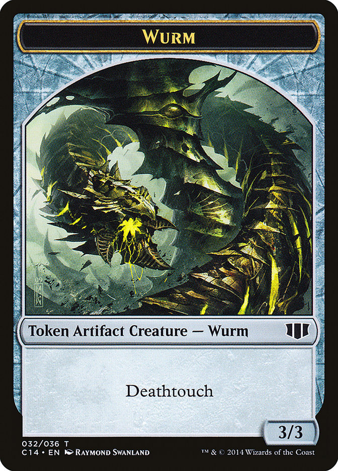 Wurm (032/036) // Goat Double-Sided Token [Commander 2014 Tokens] | Gate City Games LLC