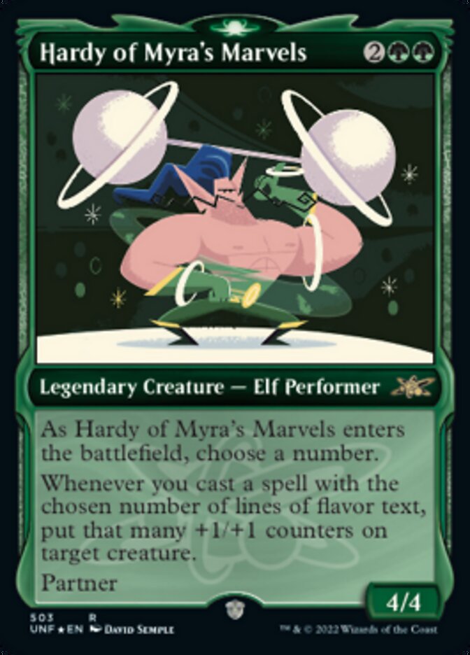 Hardy of Myra's Marvels (Showcase) (Galaxy Foil) [Unfinity] | Gate City Games LLC