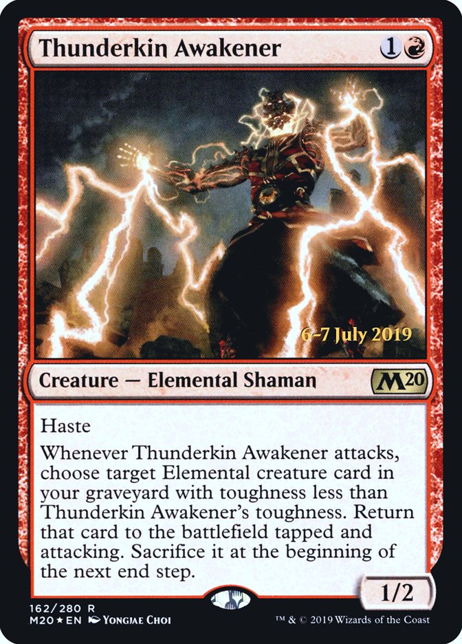 Thunderkin Awakener [Core Set 2020 Prerelease Promos] | Gate City Games LLC
