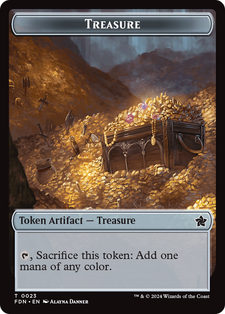 Food // Treasure Double-Sided Token [Foundations Tokens] | Gate City Games LLC