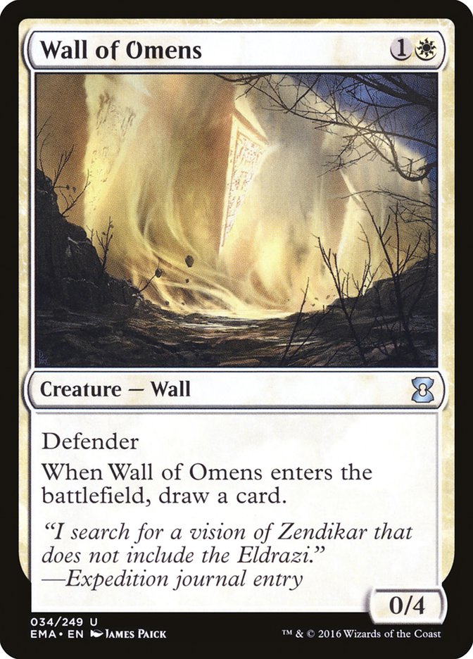 Wall of Omens [Eternal Masters] | Gate City Games LLC