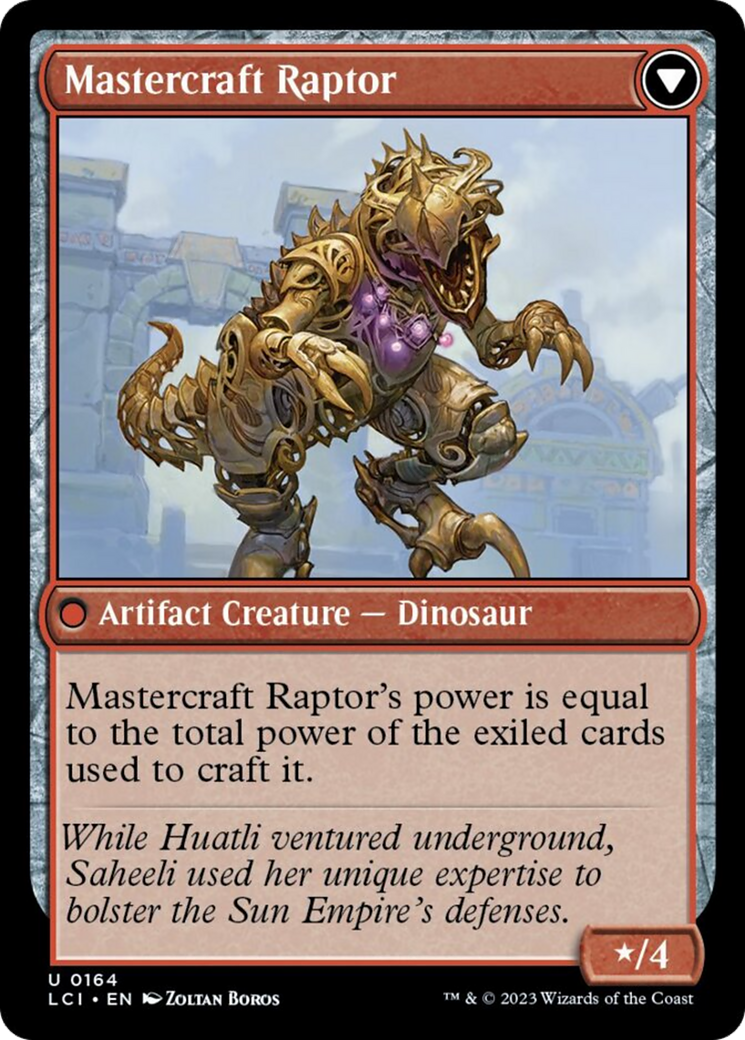 Saheeli's Lattice // Mastercraft Raptor [The Lost Caverns of Ixalan] | Gate City Games LLC