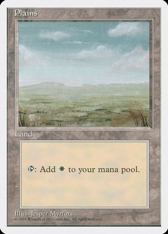 Plains (Signature on Left) [Fourth Edition] | Gate City Games LLC