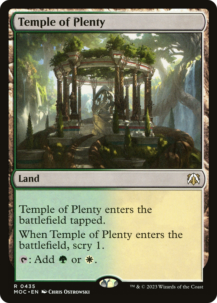 Temple of Plenty [March of the Machine Commander] | Gate City Games LLC