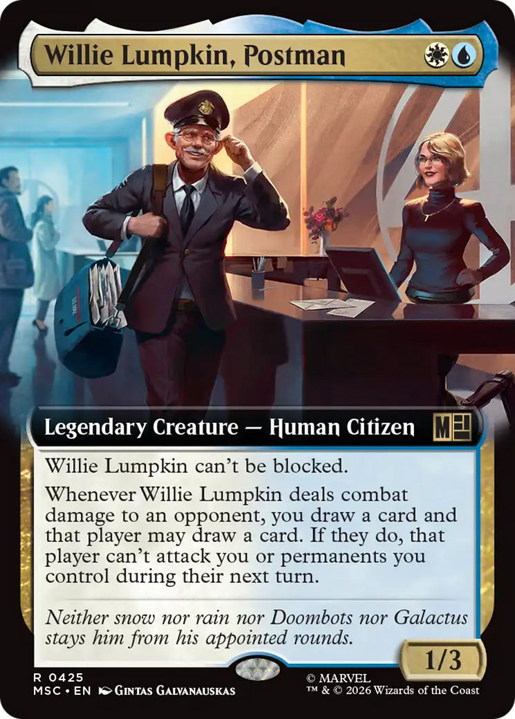 Willie Lumpkin, Postman (Extended Art) [Marvel Super Heroes Commander] | Gate City Games LLC