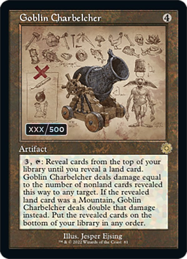 Goblin Charbelcher (Retro Schematic) (Serialized) [The Brothers' War Retro Artifacts] | Gate City Games LLC