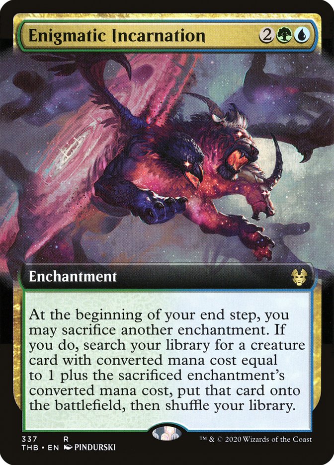 Enigmatic Incarnation (Extended Art) [Theros Beyond Death] | Gate City Games LLC