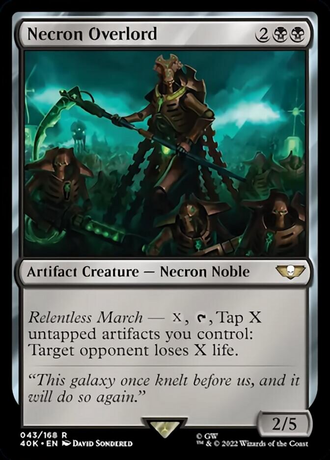 Necron Overlord [Warhammer 40,000] | Gate City Games LLC