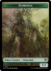Insect // Elemental (0017) Double-Sided Token [Outlaws of Thunder Junction Commander Tokens] | Gate City Games LLC