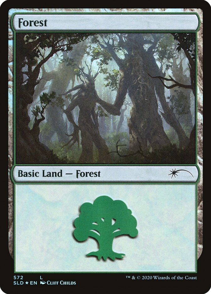 Forest (Tree Hugging) (572) [Secret Lair Drop Promos] | Gate City Games LLC