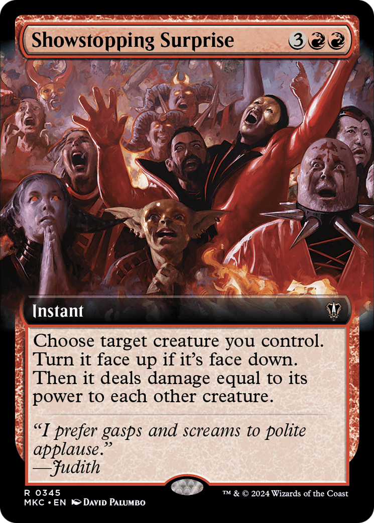 Showstopping Surprise (Extended Art) [Murders at Karlov Manor Commander] | Gate City Games LLC