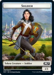 Soldier // Treasure Double-Sided Token [Core Set 2021 Tokens] | Gate City Games LLC