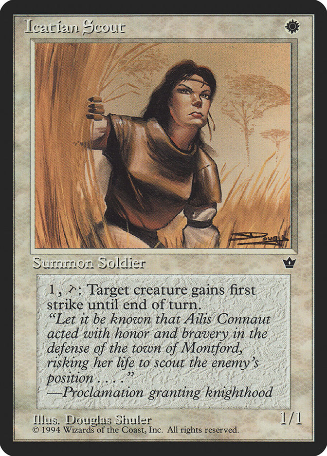 Icatian Scout (Douglas Shuler) [Fallen Empires] | Gate City Games LLC