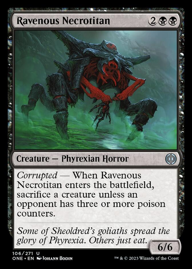 Ravenous Necrotitan [Phyrexia: All Will Be One] | Gate City Games LLC
