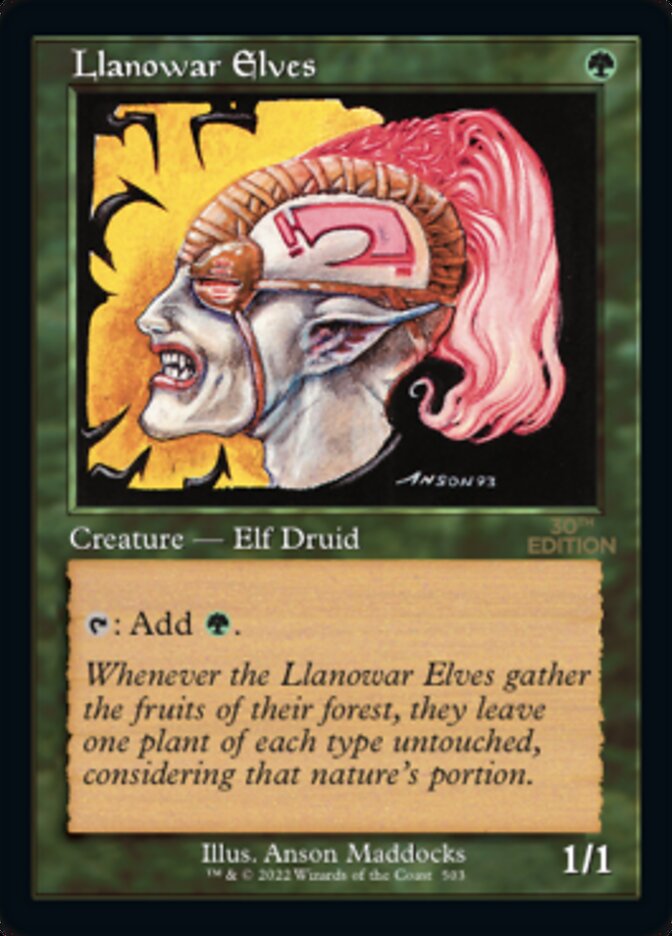 Llanowar Elves (Retro) [30th Anniversary Edition] | Gate City Games LLC
