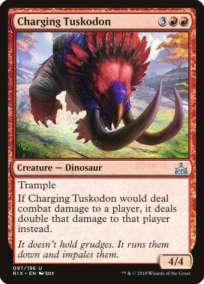 Charging Tuskodon [Rivals of Ixalan] | Gate City Games LLC
