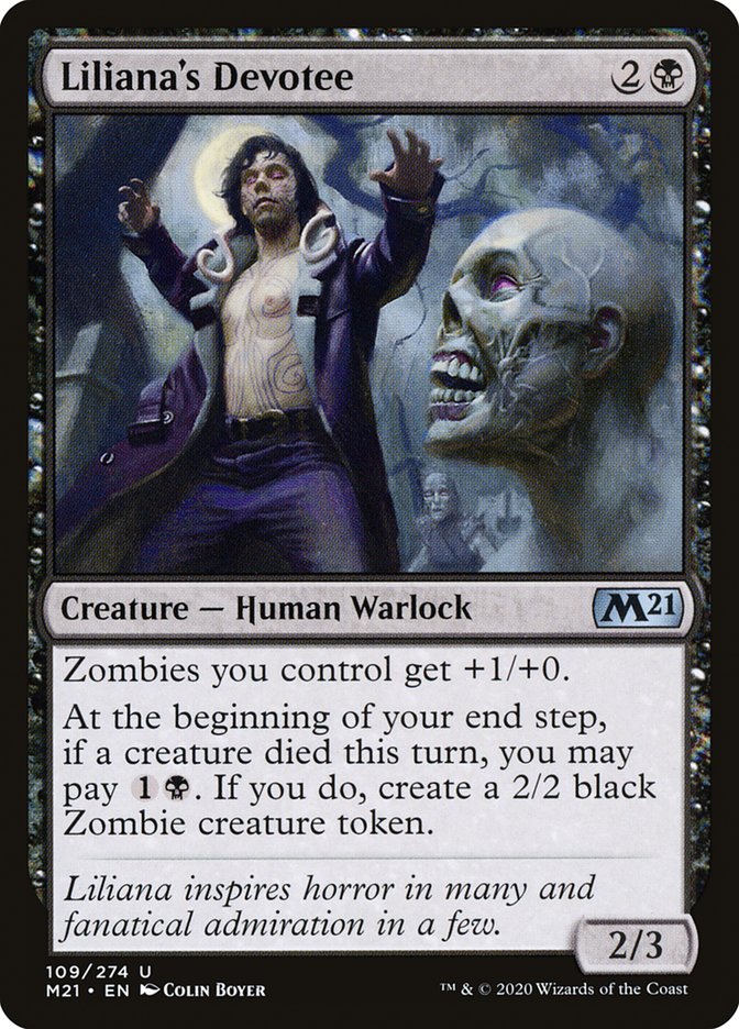 Liliana's Devotee [Core Set 2021] | Gate City Games LLC