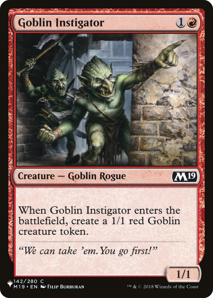 Goblin Instigator [The List] | Gate City Games LLC