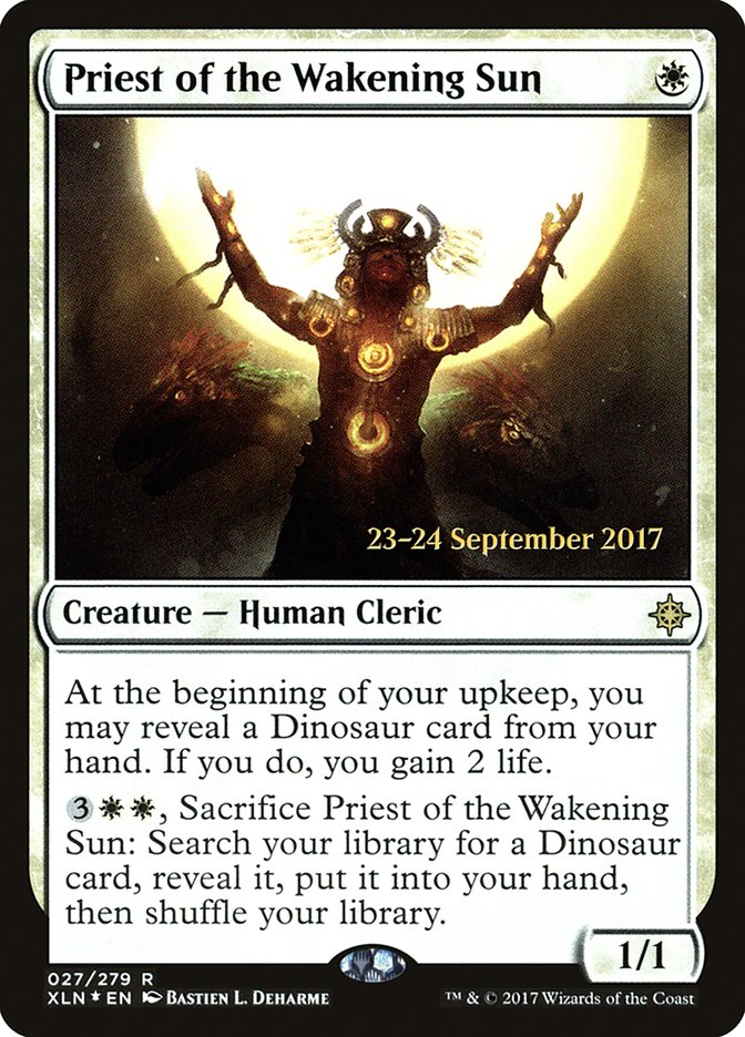 Priest of the Wakening Sun [Ixalan Prerelease Promos] | Gate City Games LLC