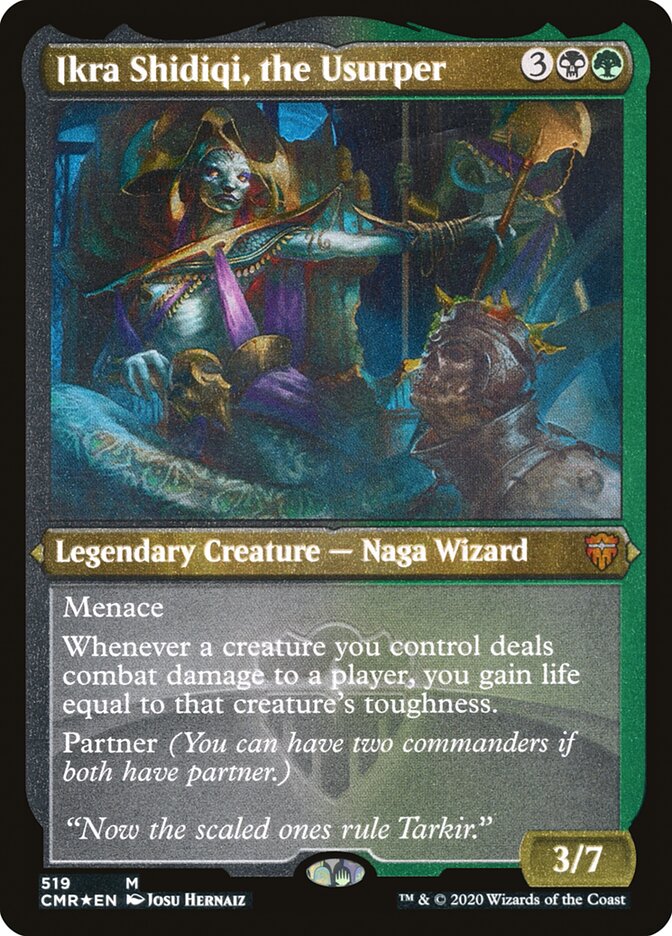 Ikra Shidiqi, the Usurper (Etched) [Commander Legends] | Gate City Games LLC