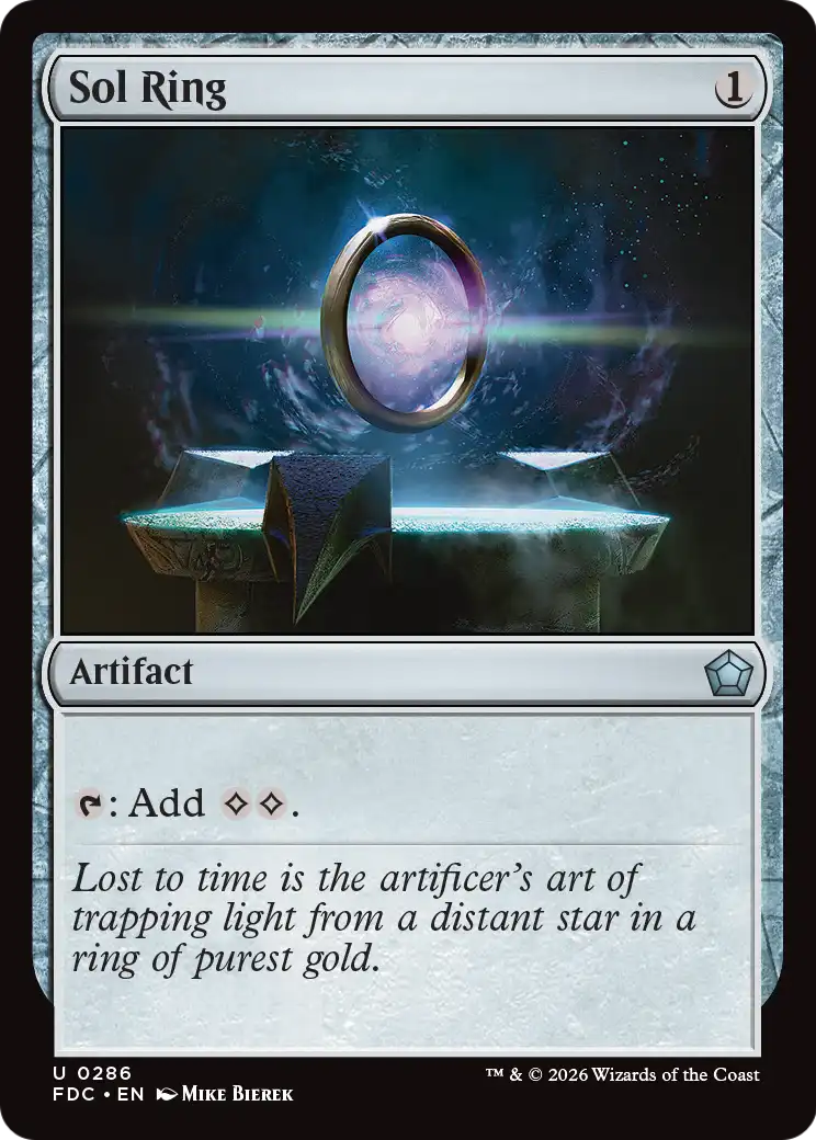 Sol Ring (0286) [Foundations Commander] | Gate City Games LLC