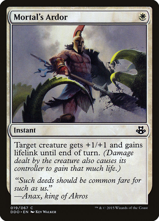 Mortal's Ardor [Duel Decks: Elspeth vs. Kiora] | Gate City Games LLC