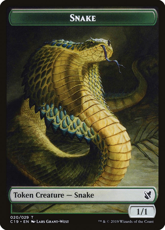 Snake Token [Commander 2019 Tokens] | Gate City Games LLC