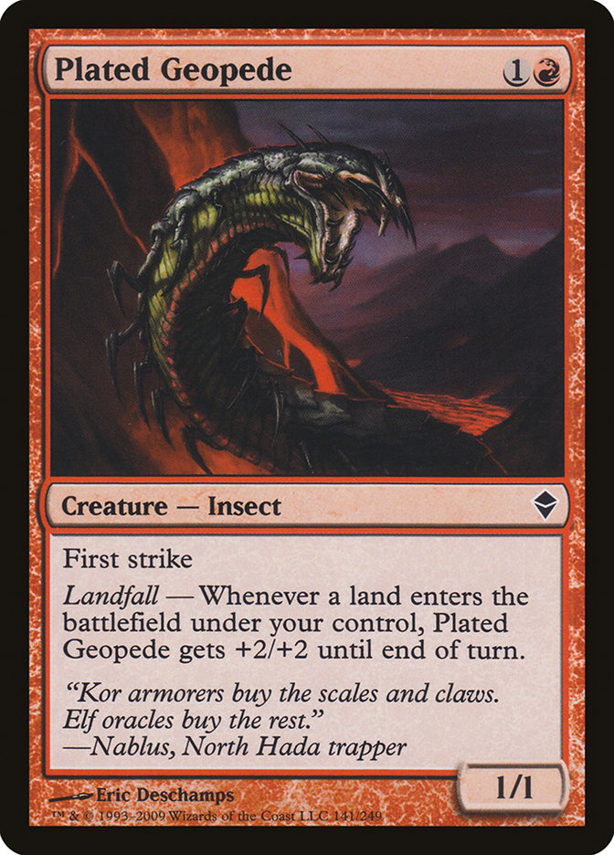 Plated Geopede [Zendikar] | Gate City Games LLC