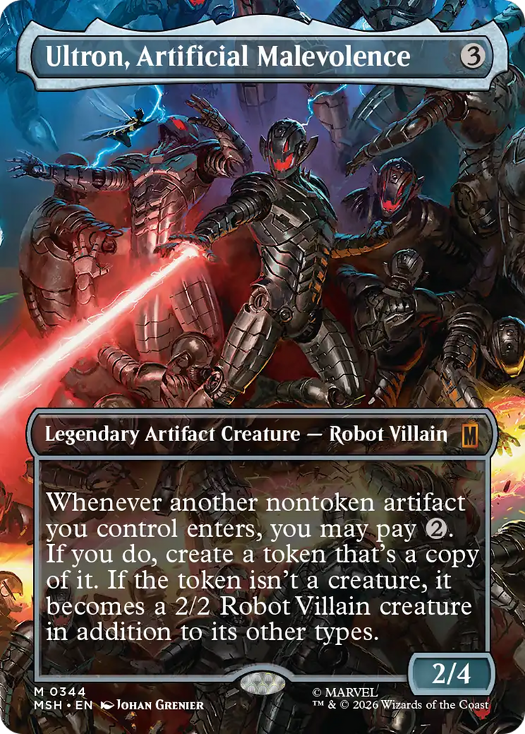 Ultron, Artificial Malevolence (Borderless) (0344) [Marvel Super Heroes] | Gate City Games LLC