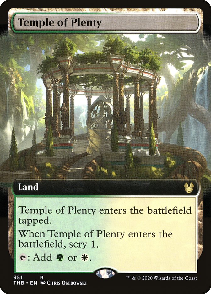 Temple of Plenty (Extended Art) [Theros Beyond Death] | Gate City Games LLC