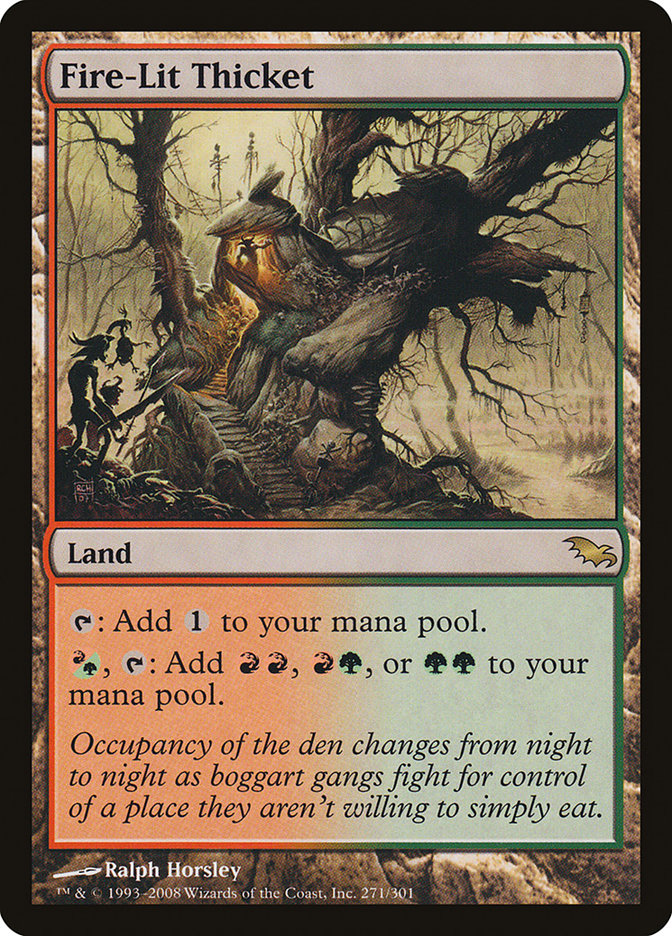 Fire-Lit Thicket [Shadowmoor] | Gate City Games LLC