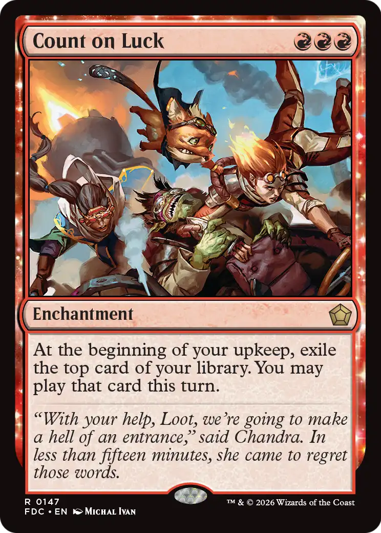 Count on Luck [Foundations Commander] | Gate City Games LLC
