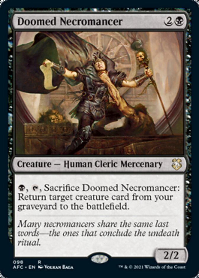 Doomed Necromancer [Dungeons & Dragons: Adventures in the Forgotten Realms Commander] | Gate City Games LLC