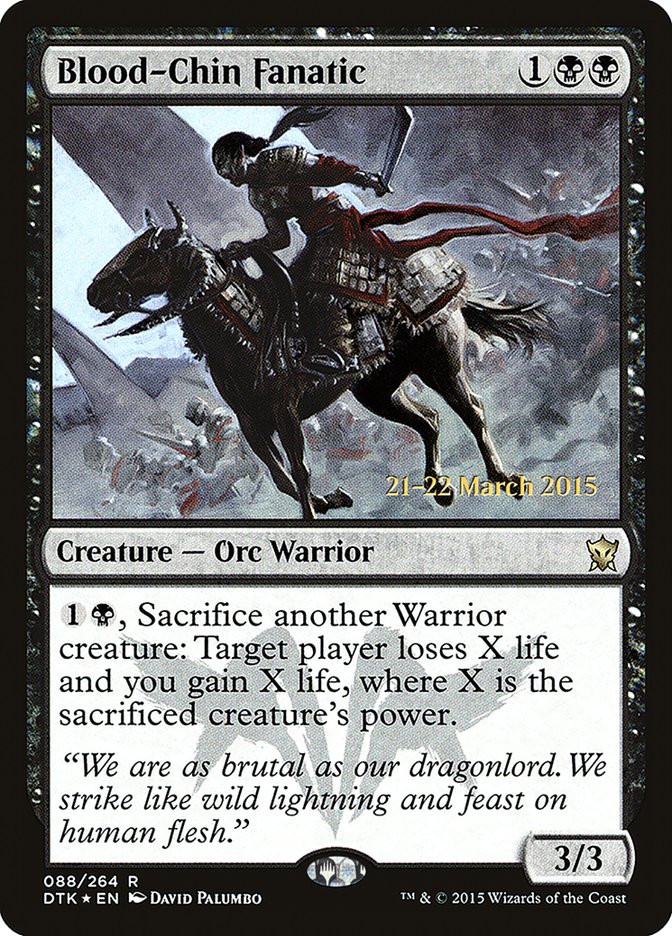 Blood-Chin Fanatic [Dragons of Tarkir Prerelease Promos] | Gate City Games LLC