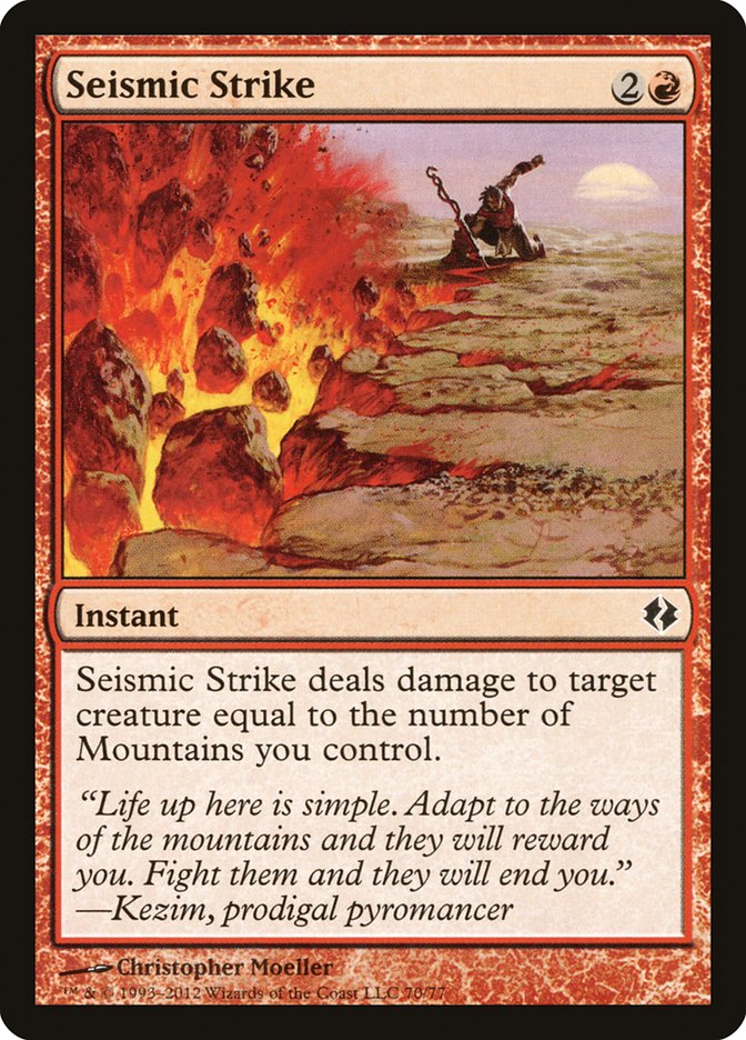 Seismic Strike [Duel Decks: Venser vs. Koth] | Gate City Games LLC