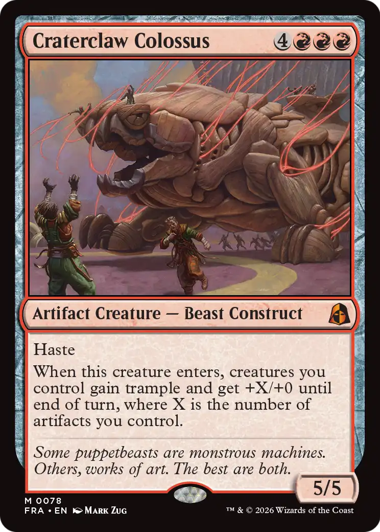 Craterclaw Colossus [Reality Fracture] | Gate City Games LLC