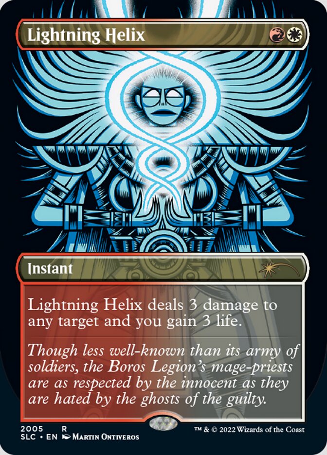 Lightning Helix (Borderless) [Secret Lair Countdown Kit] | Gate City Games LLC